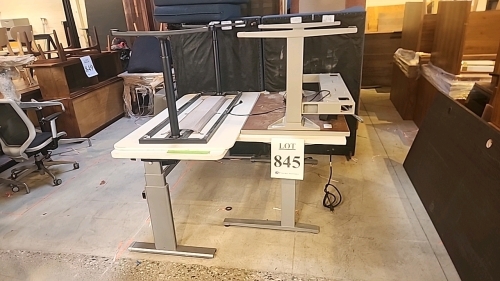 LOT OF (5) ASSORTED ADJUSTABLE STANDING DESKS