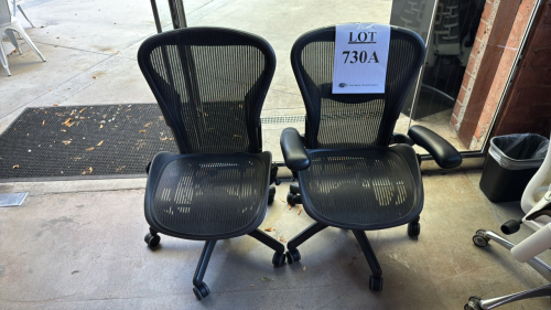 Lot of (2) Herman Miller aeron chairs