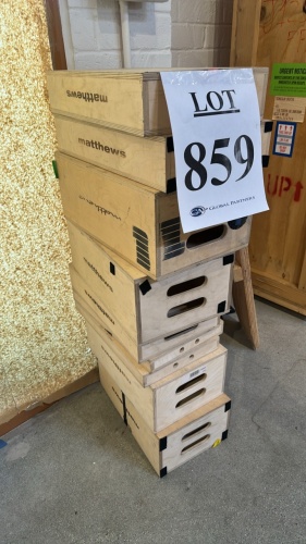 LOT (8) APPLE BOXES