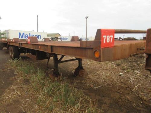 1991 RELIANCE 4-WHEEL 12-BIN SEED TRAILER, (NO TITLE) (HC&S No. 787)