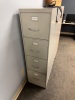 (3) STORAGE CABINETS AND (2) 4 DRAWER FILE CABINETS - 2