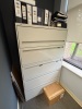 CONTENTS OF OFFICE, DESK WITH RIGHT RETURN AND HUTCH, OFFICE CHAIRS, AND LATERAL CABINET (DELAYED PICK UP TILL 5/30/25) - 5