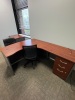 CONTENTS OF OFFICE, DESK WITH RIGHT RETURN, OFFICE CHAIRS, AND LATERAL CABINET - 3