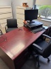 CONTENTS OF OFFICE, DESK WITH CREDENZA, BOOKCASE, OFFICE CHAIRS, LATERAL CABINETS AND FILE CABINET (DELAYED PICK UP TILL 5/21/25) - 2