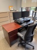CONTENTS OF OFFICE, DESK WITH CREDENZA AND HUTCH, OFFICE CHAIRS, LATERAL CABINETS AND FILE CABINETS (DELAYED PICK UP TILL 5/21/25) - 2
