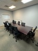 12' FOOT CONFERENCE TABLE WITH 10 CHAIRS - 2