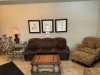 RECEPTION FURNITURE, SOFA, SOFA CHAIRS WITH OTTOMAN, TABLES, AND LAMPS