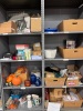 CONTENTS OF SHELVING, ASSORTED DECORATIONS, MANNEQUINS, CLOTHING, SHOES, PAINT, ETC. - 6