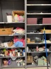 CONTENTS OF SHELVING, ASSORTED DECORATIONS, MANNEQUINS, CLOTHING, SHOES, PAINT, ETC. - 7