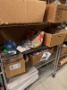 CONTENTS OF SHELVING, ASSORTED DECORATIONS, MANNEQUINS, CLOTHING, SHOES, PAINT, ETC. - 11