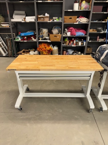 HUSKY 62" INCH ADJUSTABLE HEIGHT WORK TABLE