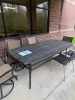 (LOT) OUTDOOR TABLE WITH CHAIRS AND CHARBROIL GRILL - 2