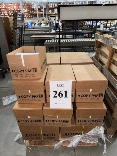 (28) CASES OF WHITE COPY PAPER 8 1/2" X 11" 5,000 SHEETS PER CASE