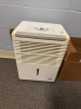 CONTENTS OF OFFICE DESK WITH RIGHT RETURN, CHAIRS, CABINETS, CART, BOOKCASE, MICROWAVE, REFRIGERATOR AND AC UNITS - 5