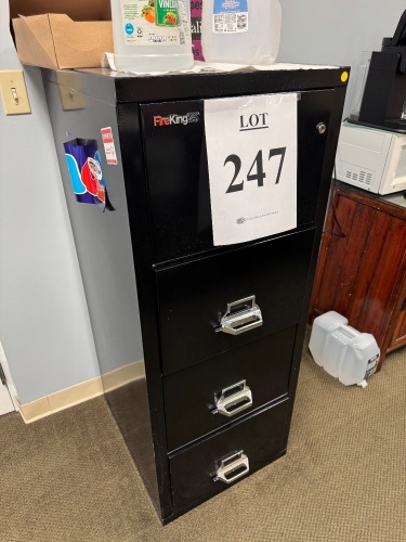 FIREKING 25 4 DRAWER FIREPROOF FILE CABINET (DELAYED PICK UP TILL 5/21/25)