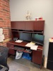 (LOT) CONTENTS OF OFFICE, DESK WITH CREDENZA AND HUTCH, CHAIRS, AND STORAGE CABINET (DELAYED PICK UP TILL 5/21/25) - 3