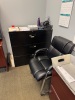 (LOT) CONTENTS OF OFFICE, DESK WITH CREDENZA AND HUTCH, CHAIRS, AND STORAGE CABINET (DELAYED PICK UP TILL 5/21/25) - 4