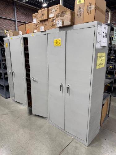 (5) SANDUSKY STORAGE CABINETS