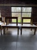 (4) ASSORTED WOOD TABLES