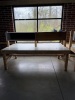 (3) WOOD DOUBLE SIDED WORKBENCHES - 2