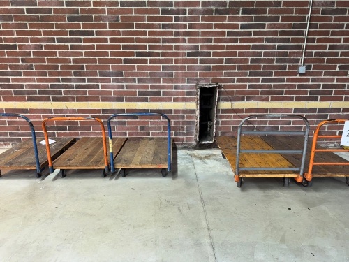 (5) ASSORTED FLATBED CARTS