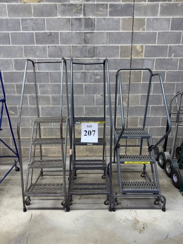 (3) ASSORTED STEP LADDERS