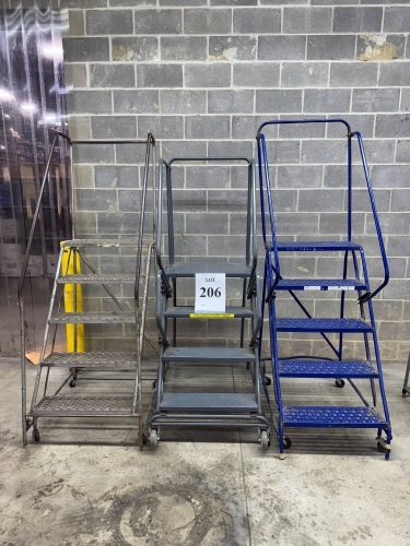 (3) ASSORTED STEP LADDERS