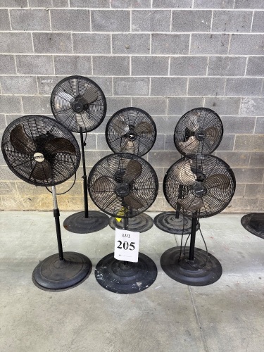 (6) ASSORTED 20" INCH INDUSTRIAL FANS