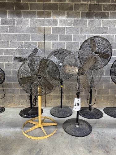 (5) ASSORTED 32" INCH INDUSTRIAL FANS