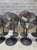 (4) ASSORTED 32" INCH INDUSTRIAL FANS
