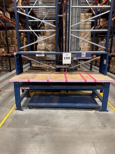 (2) HEAVY DUTY WORKBENCHES