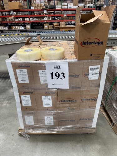 (200) ROLLS OF INTERTAPE 6100 CLEAR 2.83" X 999.5 YARDS