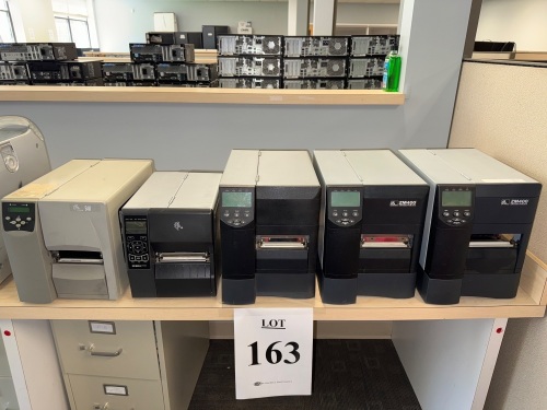 (6) ASSORTED ZEBRA LABEL PRINTERS