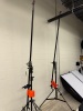 (2) MANFROTTO 025B SUPER LIGHT PORTABLE STUDIO BOOMS - 2