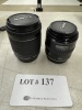 (1) CANON COMPACT-MACRO LENS EF 50MM 1:25 AND (1) CANON EFS 18-55MM IMAGE STABILIZER MACRO 0.25M/0.8FT LENS