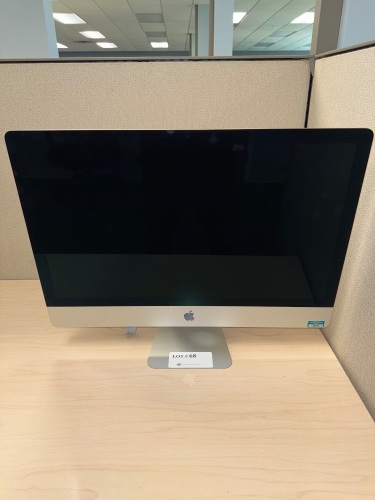 27" APPLE IMAC MODEL A2115 WITH 3.68 GHZ, 64GB RAM, 1TB HARD DRIVE (PASSWORD PROTECTED)