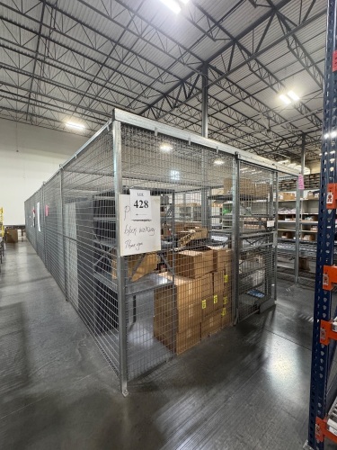 QUICK FENCE WIRE SECURITY CAGE 100" X 600" X 100"