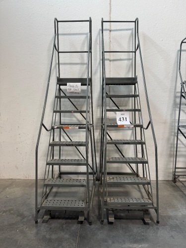 (2) EGA 8-STEP LADDERS