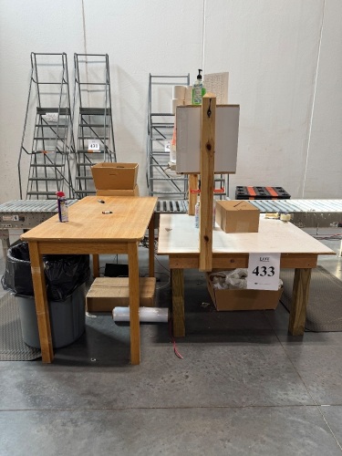 (5) ASSORTED WOOD WORKBENCHES