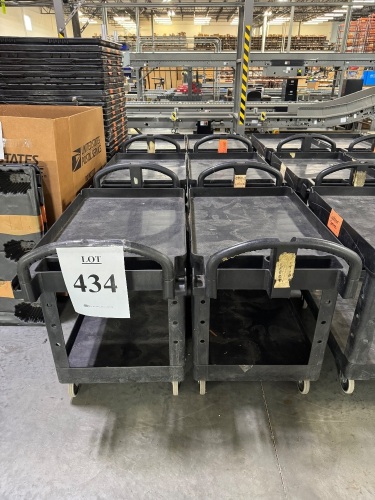 (6) RUBBERMAID UTILITY CARTS