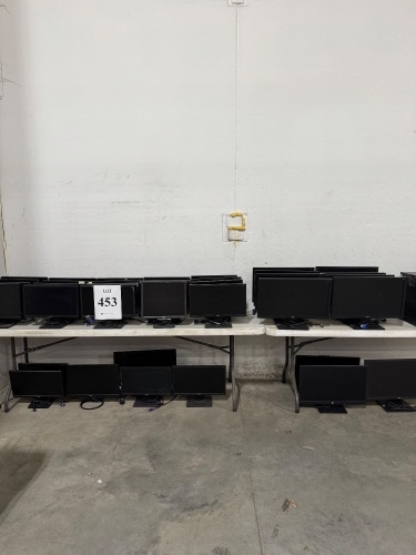 (37) ASSORTED 19" AND 24" MONITORS