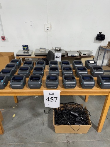 (22) ZEBRA GK420D LABEL PRINTERS