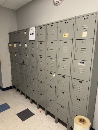 PINNACLE AND EDSAL 42 PERSON 6-TIER METAL LOCKERS