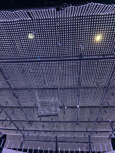 LOT OF 52 ,40mm LED MESH 1'x9' W/ 52 POWER SUPPLY 85R