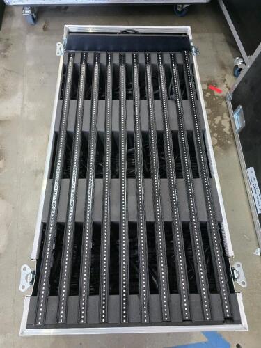 LOT OF 72, ASST'D MARTING SCEPTRON LED STRIP LIGHTS, (59) 320mm (13) 1000 mm , (3)P3 POWER PORT 1000IP ,(2) SCENE PP16 PIXEL DRIVER, DIFFUSERS, CLAMPS , HARDWARE, LED TAPE CONTROLLER