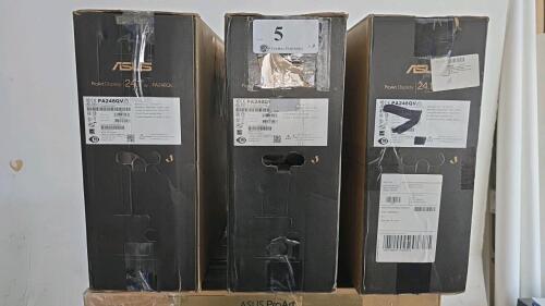 LOT OF 3 ASUS 24'' PA248QV PROART DIPLAY