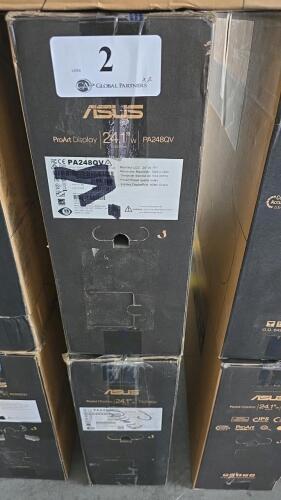 LOT OF 2 ASUS 24'' PA248QV PROART DIPLAY