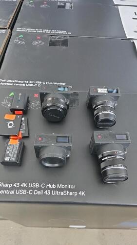 LOT OF Z 4, E1 CAMERAS W/ (3) OLYMPUS DIGITAL 12mm 0.2m/0.67ft LENS