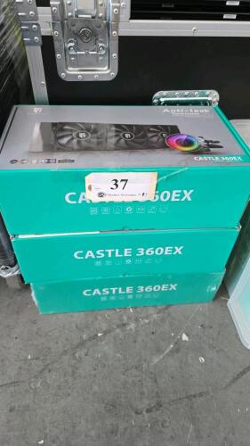 LOT OF 3 CASTLE 360EX 360MM LIQUID COOLER