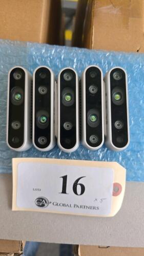 LOT OF 5, INTEL REALSENSE DEPTH D435 CAMERA